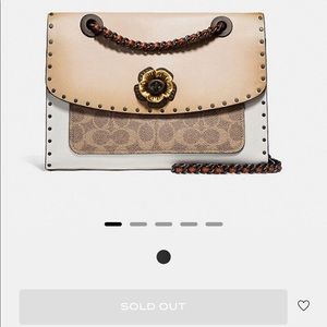 Coach Signature Parker with snakeskin